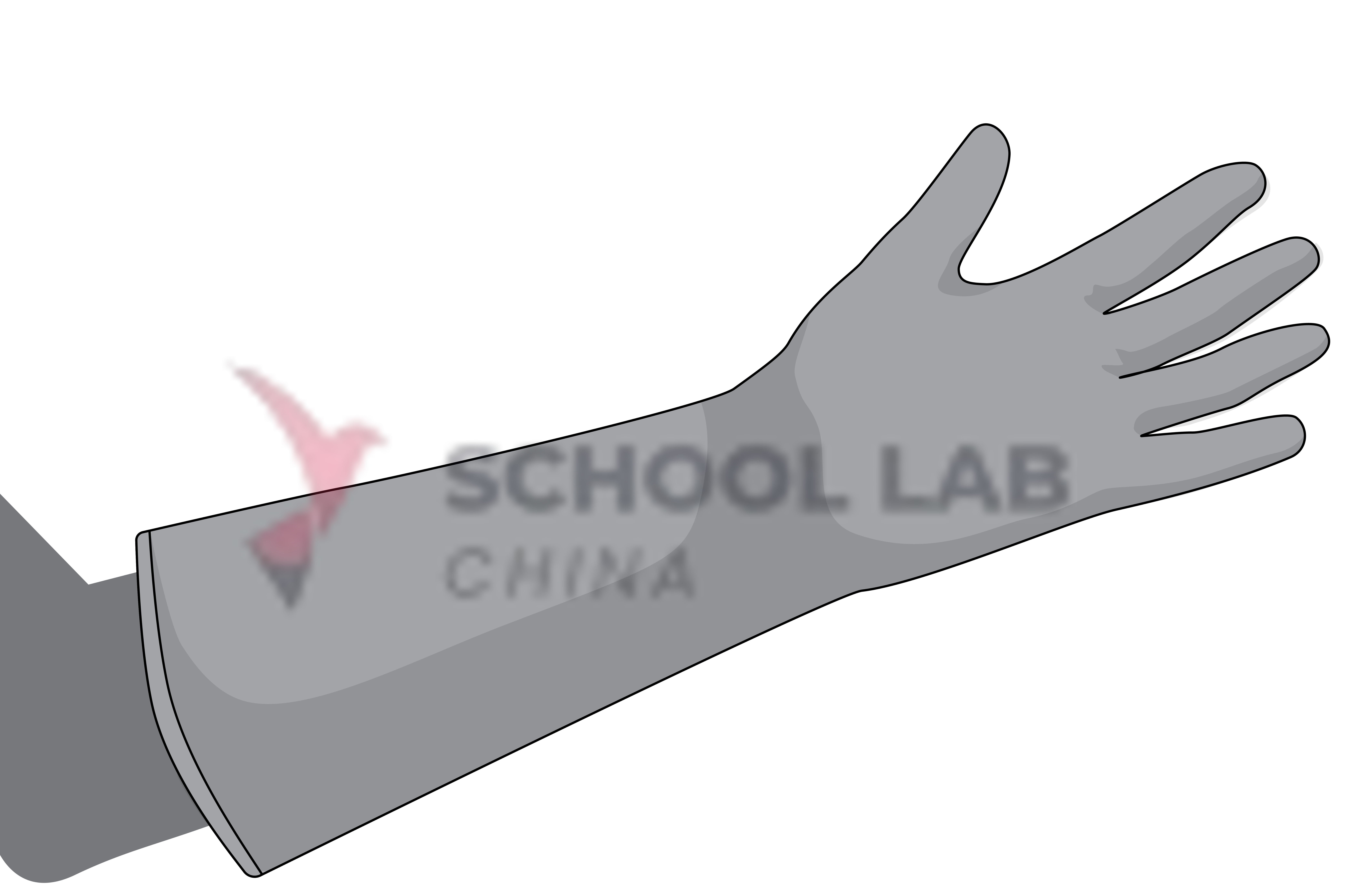 Gloves,heavy-duty,rubber/nitrile,S,pair